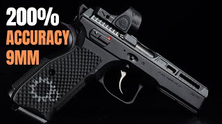 TOP 5 MOST ACCURATE 9MM PISTOLS ON THE PLANET 2024 [upl. by Yatnod]