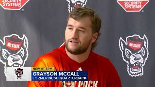 NC States Grayson McCall opens up about decision to retire from football [upl. by Sherri]