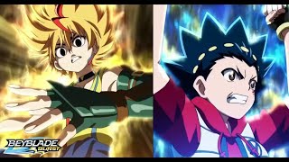 Beyblade Burst Quaddrive Free VS Valt ENGDUB [upl. by Artekal480]