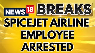 SpiceJet Employee Arrested After She Slapped A CISF Officer At Jaipur Airport  Spice Jet Slap News [upl. by Hickie]