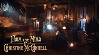 A Haunted Library on a Stormy Night 4K Halloween Ambience  From the Mind of Christine McConnell [upl. by Yvad]