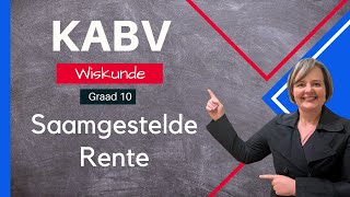 Graad 10  Saamgestelde Rente [upl. by Aceissej]