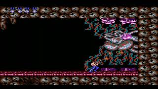 Contra  Stage 8 Aliens Lair Boss Gomeramos King Contra Nes Retro Disparos Ending Credits [upl. by Amar]