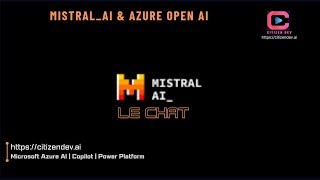 MistralLarge LLM amp Azure Open AI Integration  Open AI ChatGPT Comparison [upl. by Seif]