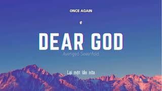 Vietsub  Dear God  Avenged Sevenfold  Lyrics Video [upl. by Ulda]