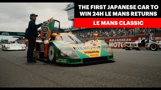 The return of the Mazda 787B the first Japanese Car to win 24h Le Mans [upl. by Eidnew]