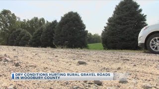 Dry Conditions Hurting Rural Gravel Roads In Woodbury County [upl. by Retxab997]