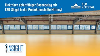 Industrieboden mit elektrostatischer Ableitfähigkeit in der Produktionshalle Miltenyi  KLB Kötztal [upl. by Cherlyn30]