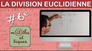 Poser une division euclidienne avec reste  Sixième [upl. by Elurd]