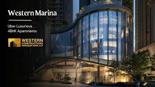 Western Marina  Uber Luxe 4 BHK Apartments at Nanakramguda Walk Through by Western Constructions [upl. by Elkin]