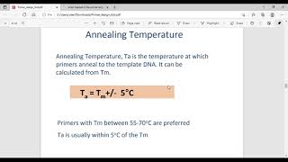 PCR Primer Designing [upl. by Bobker]