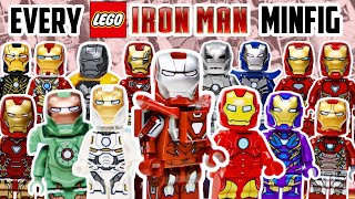 EVERY LEGO IRON MAN Minifigure EVER Evolution 20122024 [upl. by Nonahs616]