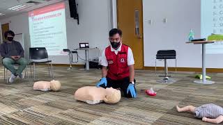 First Aid Training  CPR Red Cross  Cardiac Arrest [upl. by Elazaro]