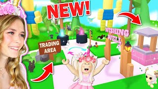 NEW TRADING WORLD And WISHING WELL In Adopt Me Roblox [upl. by Attenhoj]