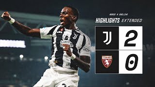 EXTENDED HIGHLIGHTS  Juventus 20 Torino  Weah amp Yildiz Goals  Derby della Mole is ours [upl. by Nassir]