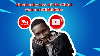 Zinoleesky Live at Eko Hotel Concert Highlights [upl. by Elyrpa]