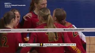 Ferris State vs Bentley  Women Volleyball DivII Championship 2024 [upl. by Mirna249]