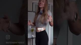 How to get a small waist line stomachvacuum bikini busymom postpartumfitness weightloss [upl. by Millburn]