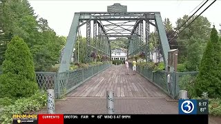 Repairs money needed for Simsburys Flower Bridge [upl. by Idnew814]