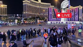 SUPER BOWL 2024 in Las Vegas LIVE It’s CRAZY this Weekend 🎉 [upl. by Daggna500]