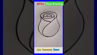 How to draw a rose easily shorts youtubeshorts like art 💐💐💐 [upl. by Blanca]