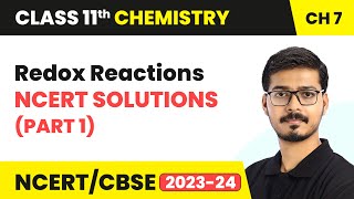 Redox Reactions  NCERT Solutions Part 1  Class 11 Chemistry Chapter 7  CBSE [upl. by Deidre527]