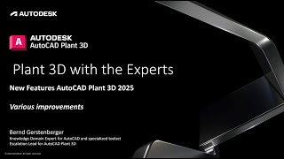 New Features 2025 Various Improvements  AutoCAD Plant 3D [upl. by Niuqauj73]