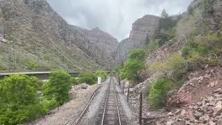 Glenwood Canyon Eastbound Amtrak Cab Ride on Rio Grande [upl. by Fredelia]