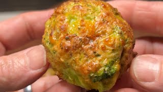 Broccoli BITES 🥦 snacktime broccolibites easyrecipes simplesnack [upl. by Brott73]