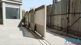 SEROVA  10 M  3 LEAF MOTORISED TELESCOPIC SLIDING GATE [upl. by Roseann]