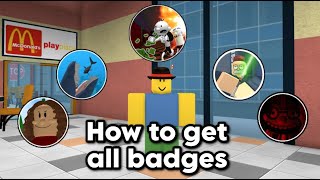 How to get all Badges in DITCH SCHOOL TO GET RICH Adventure Obby [upl. by Matthiew]