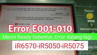 ERROR E001010 SEHABIS DIPROGRAM ERROR READY SEBENTAR KEMUDIAN ERROR KEMBALI [upl. by Nylazor]