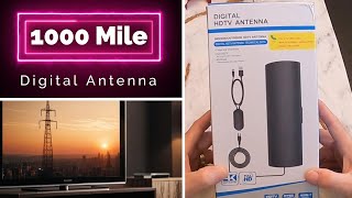 Amplified HD Digital 1000 Mile Antenna Setup and Review [upl. by Giff346]