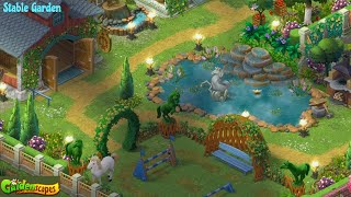 Gardenscapes  Austins Mansion  Gameplay  Restoring Stable Garden [upl. by Chafee153]