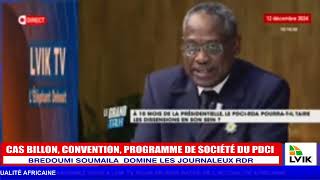 CAS BILLON CONVENTION PROGRAMME DE SOCIÉTÉ DU PDCI BREDOUMI SOUMAILA DOMINE LES JOURNALEUX RDR [upl. by Eldredge187]