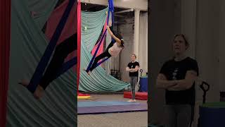 Aerial Silks Drop aerialsilks aerialsilksdrop aerialsilkslove aerialsilkstricks [upl. by Grim457]