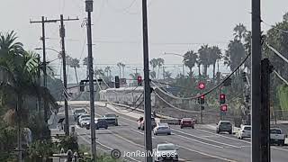 81324 Pre Amtrak Pacific Surfliner 564 rolls through Capistrano Beach ft AmCal amp Superliner2 [upl. by Jennica209]