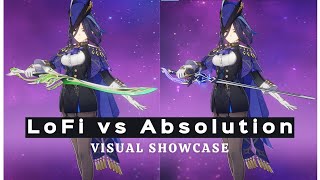 Clorinde Light of Foliar Incision LoFi vs Absolution  VISUAL  Basic Attack Skill Burst [upl. by Ellecram]