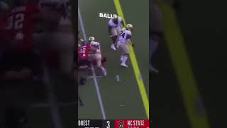 💀 That Hit On Grayson McCall 👀 collegefootball cfb football sports NCState [upl. by Emil20]