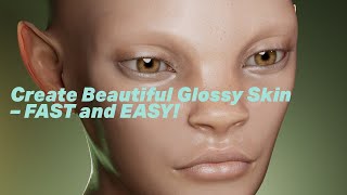 How to Create Gorgeous Skin for Your Daz Character in Blender  FAST and EASY [upl. by Akinaj]