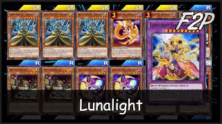 LUNALIGHT  F2PP2W Deck Analysis amp Testing YuGiOh Duel Links [upl. by Cerelia]