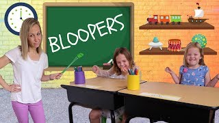 Silly Toy School BLOOPERS with Addy and Maya [upl. by Ahsuas]