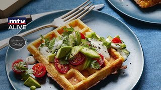 How to prepare the savory waffles and the spiced lentil amp chickpea soup [upl. by Earb]