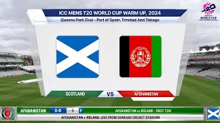 🔴 Live Afghanistan Vs Scotland Live World Cup  AFG vs SCO Live  Afghanistan Live Match Today [upl. by Sheets543]