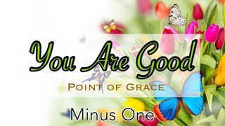 You are Good  Point of Grace  Minus One  Accompaniment  Instrumental  Karaoke with Lyrics [upl. by Culliton363]