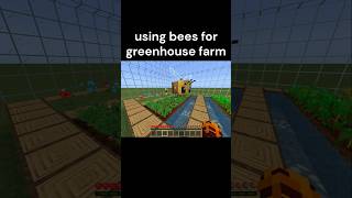 How to use bees for farming in Minecraft 🐝 minecraft bedrock minecraftbuilding shorts gaming [upl. by Negrom939]