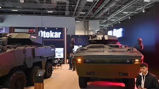 Turkeys OTOKAR unveils its latest Armoured Vehicles at SAHA EXPO 2024 in Istanbul [upl. by Leugimsiul]