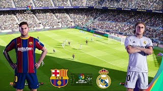 PES 2021  Gameplay  Barcelona vs Real Madrid  PC [upl. by Aivatahs675]