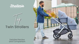 Twin strollers  Top stroller options to use with twins UPPAbaby Bugaboo Nuna Cybex and more [upl. by Nyvrem]