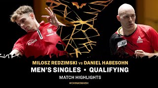 Milosz Redzimski vs Daniel Habesohn  MS QUAL  China Smash 2024 [upl. by Bolitho]